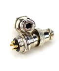 GX16 Aviation Plug Circular Connector Set For 2 To 10 Pins With Secure Locking, close view of male and female connectors