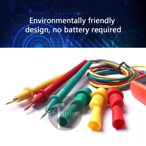 Three Phase Sequence Tester With LED Indicator And Buzzer For 60V To 600V AC A Pro Grade NoNonsense Gear For Detecting Phase Presence And Rotation Compact Electric Meter For Industrial Checks, multicolor probes