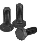 Three Pack M8 1.25 X 20mm Left Hand Hex Head Bolt Black Oxide Carbon Steel Reverse Thread Fastener Shop Grade Built Tough Heavy Duty Hardware For Automotive And Industrial Work.