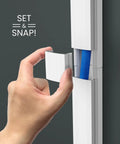 Hand snapping cover of Cord Hider 300 Inch Wall Cord Cover Kit for TVs and Cords, Cable Concealer and Raceway for Sleek Cable Management