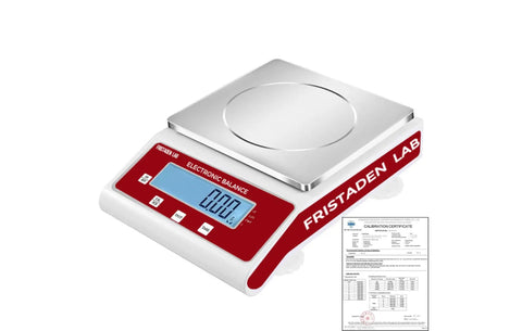 High Precision Digital Lab Scale 2000 g Capacity With 0.01 g Resolution And Calibration Certificate Included Durable Metal Frame Professional Load Cell Usa Made Scientific Balance For Sensitive Experiments