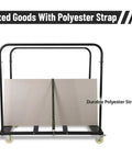 Heavy Duty Panel Cart Dolly With 1500 Lbs Capacity, 36 Inch By 24 Inch Deck, 5 In Swivel Casters, 10 Table Capacity
