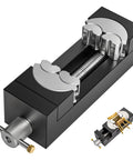 Precision Mini Drill Press Vise Featuring Self Adjusting Fractal Grips And Rock Solid Power For Irregular Pieces Around Two Forty Four Inch Jaw Size Hella Tough Aluminum Desktop Clamp crafted for steadying odd parts.