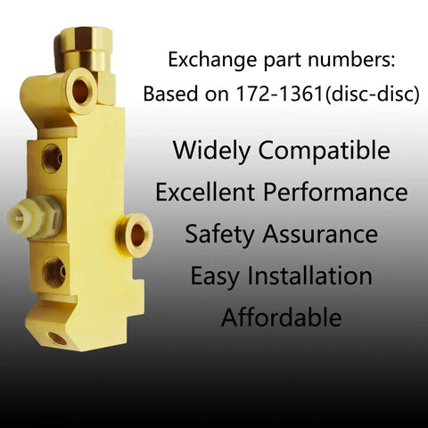 Premium Universal Brass Disc To Disc Brake Proportioning Valve For Classic Trucks Show Rigs And Hot Rods With Hella Smooth Pedal Feel and Slick Bolt Up Swap For Ford Chevy Dodge Build Projects, side view.