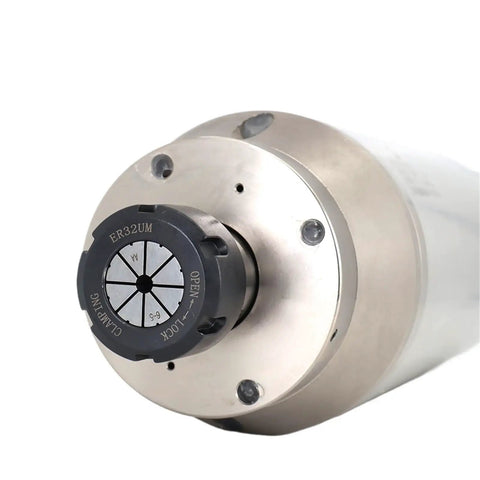 Shop Grade Cnc Water Cooled Spindle Motor 6.5kw With Er32 Collet For Metal Milling And Router Projects 220v 380v detailed view of ER32 collet.