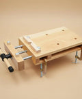 Heavy Duty Portable Carpentry Vise G Clamp With Easy Mount Design For Desktop Workbenches And Mobile Woodworking Projects By Skillful Hand Tool Makers, beech wood construction.