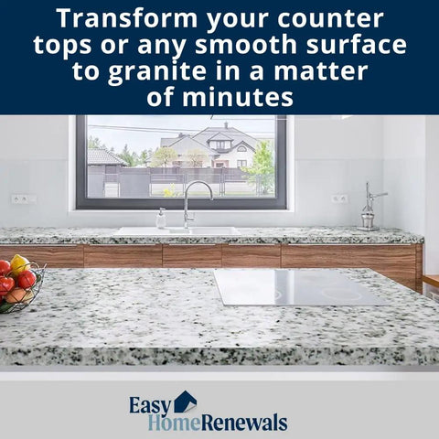 Granite Look Vinyl Countertop Cover Peel And Stick Self-Adhesive Laminate 36 By 216 Inches Black Marble Design No Seams Easy Install Durable Kitchen Upgrade For Budget Remodel covering kitchen island counter with sink and window view