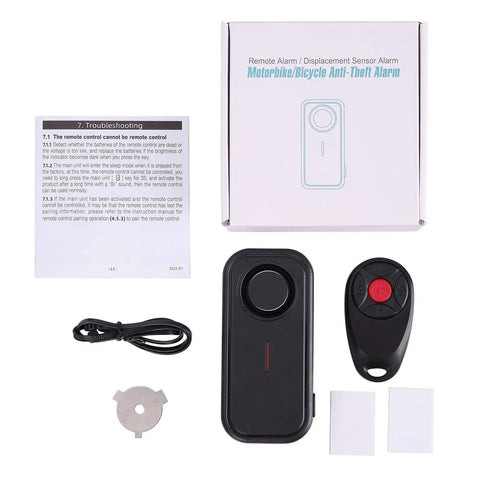 Beefed Up 113 Db Bike Alarm System With IP66 Waterproof Vibration Sensor LED Light And Remote Control For Bicycles Motorcycles Cars Doors And Windows Built To Deter Thieves And Help You Find Your Vehicle From Long Distances