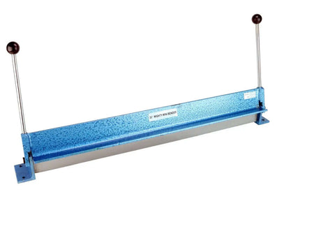 30 Inch Heavy Duty Sheet Metal Hand Brake Bender for Bench Top Bending 0 to 90 Degrees with handles visible