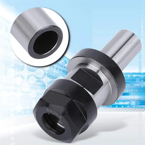 Heavy Duty Shaped Chuck Collet Lengthener Tool 1.38 L Precision CNC Router Bit Adapter For 3/4 Inch C3/4 ER20 Machine Carving showcasing adapter details.