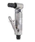 Heavy Duty Air Die Grinder Adjustable Speed Up To 20000 RPM For Polishing Grinding And Deburring Pneumatic Power Tool in silver with right angle design.