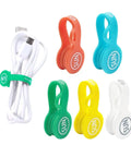 5 Pack Silicone Cable Cord Organizers Magnetic Clips Twist Ties Cord Wraps For Charging Cables Headphones USB Cables