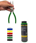 Liquid Rubber Coating For Non Slip Tool Grips And Handles Green 8oz Anti Slip Barrier applied on pliers handle