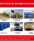 Badass Mini Submersible Sump Pump For Reliable Fluid Transfers And 12 Volt DC Output With Marine Grade Stainless Steel Frame for fueling heavy trucks and machinery.