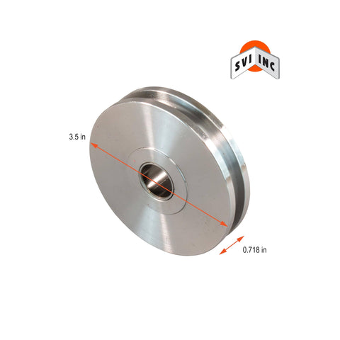 Two Post Steel Cable Sheave For Rotary Lifts Replaces N377 Fits SPO10 SPOA10 SPOA10NB S10i A10i A8i, showing dimensions