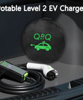 Portable Level One And Two EV Charger With 16 Amp Muscle And A Tough 21 Foot Cord Made For Every J1772 Electric Model Just Plug And Play Into Any Wall Outlet For Low Stress Fast Charging That Slaps Some Range In Your Car Effortlessly, includes cable and adapter.