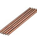 Five Piece Dope 99.9 Percent Pure Copper Rods 4Mm Diameter 100Mm Length Solid Copper Round Bar For Lathe Machining Electrical And Industrial DIY Projects