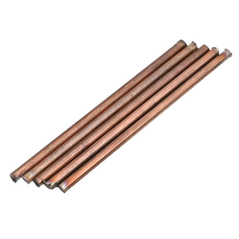 Five Piece Dope 99.9 Percent Pure Copper Rods 4Mm Diameter 100Mm Length Solid Copper Round Bar For Lathe Machining Electrical And Industrial DIY Projects