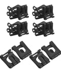 30-Piece Gas Lift Retaining Clips For Chair Cylinders M8 External Snap Ring in black, set of clips viewed from above