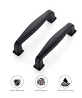 Slick 3 Inch Matte Black Cabinet Handles 10 Pack Zinc Alloy Pulls For Kitchen Cabinets And Drawers Easy Install Center To Center 3 Inch