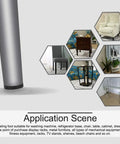 Application scene for Adjustable M8 Leveling Feet for Furniture Legs with images of furniture including chairs and cabinets.