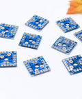 Nine Piece Key Switch Breakout Prototype PCB Board Compatible With Cherry MX For DIY Mechanical Keyboard Projects And Breadboard Prototyping, blue PCB boards