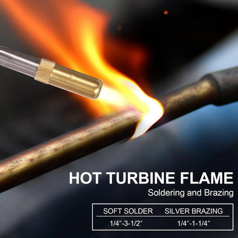 Soldering And Brazing Torch For MAP Pro Propane Or Propylene Fuel With Turbine Boost Flame heating pipe for soldering and brazing