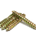 24 Pcs M6x40mm Double Ended Self Tapping Screws For Woodworking And DIY Furniture Projects, colorful zinc screws