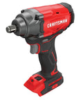V20 Cordless Half Inch Impact Wrench Bare Tool Only With Brushless Motor Delivers Up To 275 Ft Lbs Torque, red and black design