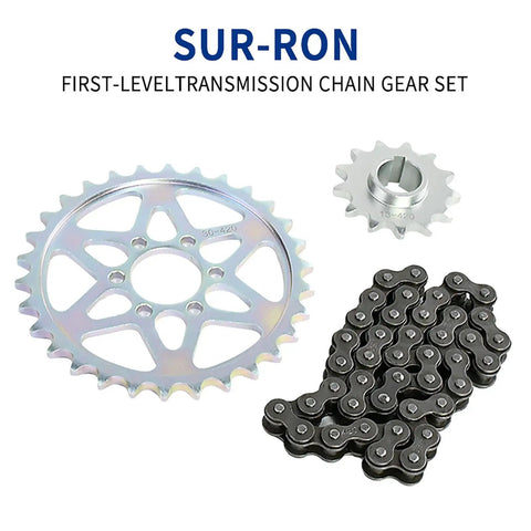 Sprocket Chain Combo Kit For Off Road Dirt Bikes With 420 Chain And 30 Tooth Rear Sprocket Plus 13 Tooth Front Sprocket Replacement