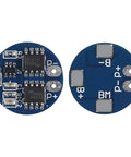 Top Tier Six Piece 2S Lithium Battery BMS Board With 5A Steady And 7A Burst Current Guard For 18650 Cells showing dual-sided PCB with components.