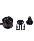 High Octane Brushless Motor For Rc Drones Four Pack Be1806 1400Kv with connectors and screws in sleek black finish.