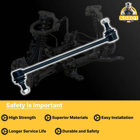 Toyota Sienna Front Sway Stabilizer Bar Link 2 Pack Replacement Kit For 2011 2012 2013 2014 2015 2016 2017 2018 2019 2020 Beef Up Handling Cut Down On Clunking Noise And Steering Wobble, black steel link