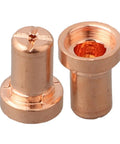 60-Piece Plasma Cutter Consumables Kit Fits PT-31 CT312 Cut 50 50A includes pure copper nozzles for clean steel cutting.