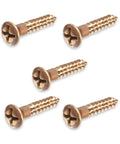 Silicon Bronze Wood Screws 6 x 1-1/4 Inch Oval Head Frearson Drive 50 Pack Heavy Duty Industrial Grade Hardware Fasteners