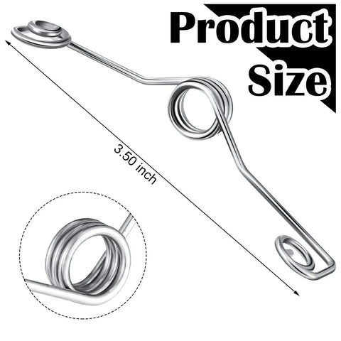 Rock Hard Stainless Steel Hinge Pin Door Stops With Butterfly Spring To Keep Doors Swingin Smooth And Stay Open No Fuss For Bedrooms Interiors Or Exterior Rooms In Pack Of Five Pieces Silver measuring 3.5 inches.