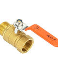 Built Like A Tank 3/4 Inch Brass Ball Valve Plumbing Shut Off High Flow Water Line Fitting Corrosion Resistant Heavy Duty Pipe Connector For Reliable Home Use