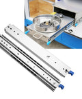 Heavy Duty 26 Inch Drawer Slides With 480 Pound Capacity Full Extension Ball Bearing Glides Locking Rails Side Mount