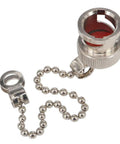 Waterproof BNC Dust Cap With Chain Protective Cover For Female Jack Connector RF Coaxial Adapter Nickel Plated 10 Pieces