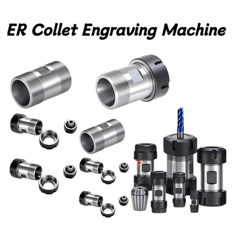 Heavy Duty Tool Holder For DIY Motor Shaft Column Spindle Ensures Stable High Speed CNC Cutting Reduces Vibration And Boosts Surface Finish On Milling Machines And Lathes With Tough Build Quality - ER collet engraving machine components.