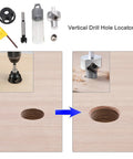Vertical Drill Hole Locator with aluminum components for Smooth Operator Aluminum Dowel Jig Kit With Bench Dog Hole Drill Guide.