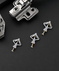 Heavy Duty Drywall Anchor Repair Kit With 50 Sets Of Butterfly Anchors And Screws For Hollow Walls Made From Plastic And Steel Construction For Durable Support On Home Decor Projects image showing three butterfly anchors.