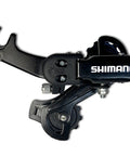 Close-up of Bike Rear Derailleur Tourney RD-TZ31 6 7 Speed Hanger Mount For MTB Bike SIS Indexed Shifting Compatible Durable Alloy