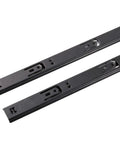 Two Pack Full Extension Drawer Slides With Ball Bearing Side Mounted Cabinet Kitchen Furniture Rails 11 Inch Black Steel