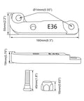 Diagram of E36 Steering Lock For Drifting Adapter Boosts Turn Angle About 25 Percent With Bolt On Aluminum Spacers Drift Tuning Kit