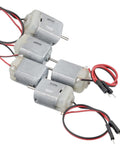 10 Pcs DC Motors 1.5V To 6V Type 130 Tiny Miniature Electric Motors With Male Dupont Jumper Wires For Arduino Projects