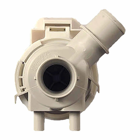 Front view of Washer Drain Pump Motor Assembly OEM Replacement For Front Load Washers, Durable AC Motor Kit With Pump, Easy Install