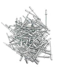 385 Piece Aluminum Dome Head Pop Rivets Kit For M3.2 And M4 Open End, pile of silver rivets
