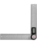 Digital Angle Finder Protractor In Stainless Steel, 7 Inch 200mm, Handy Inside Outside Angle Measurer With Laser Etched Ruler