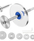 PVC Pipe Internal Cutter Set With 360-Degree Rotating Cutting Tool, Adjustable Depth Gauge, 5 Blades And 2 Mandrels